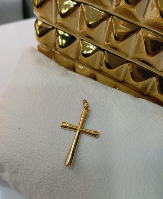 Cruz lisa Oro 18k