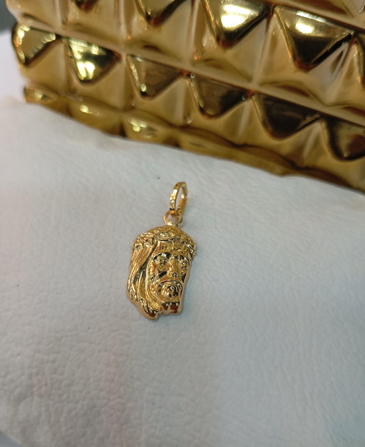 Dije rostro de Cristo oro 18k